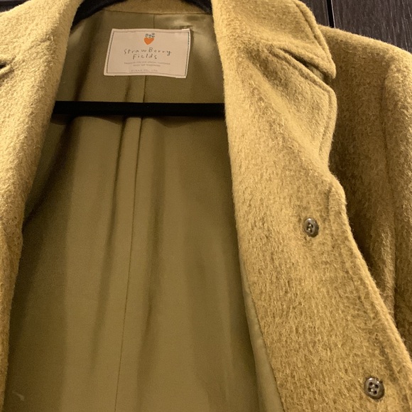 Beautiful Lightweight Wool Blazer/Jacket, Pea Green, High End Couture Quality - Picture 3 of 3